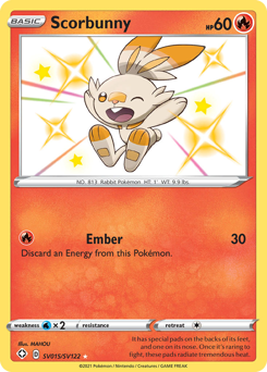 Scorbunny — Shining Fates Shiny Vault SV015
