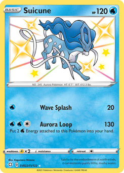 Suicune — Shining Fates Shiny Vault SV022