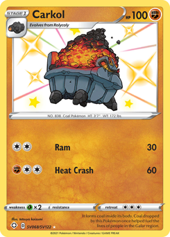 Carkol — Shining Fates Shiny Vault SV068