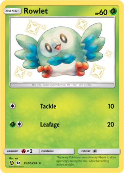 Rowlet — Hidden Fates Shiny Vault SV2
