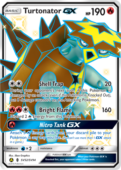 Turtonator-GX — Hidden Fates Shiny Vault SV52