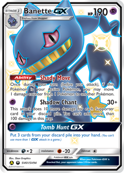 Banette-GX — Hidden Fates Shiny Vault SV61