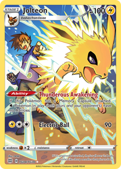Jolteon — Brilliant Stars Trainer Gallery TG04
