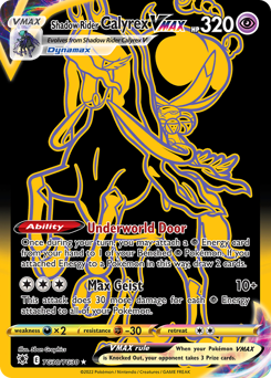 Shadow Rider Calyrex VMAX — Astral Radiance Trainer Gallery TG30