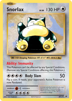 Snorlax — XY Black Star Promos XY179