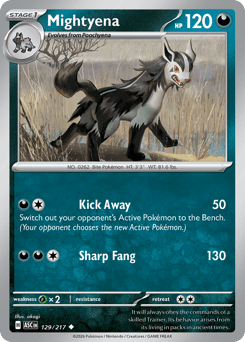 Mightyena — ME2PT5 129