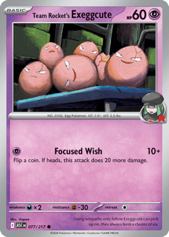 Team Rocket's Exeggcute — Ascended Heroes 077