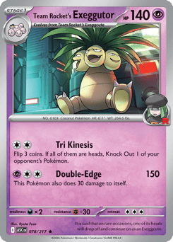 Team Rocket's Exeggutor — Ascended Heroes 078