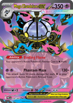 Mega Chandelure ex — Pitch Black 038