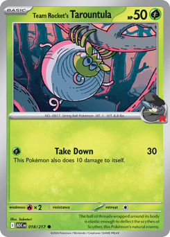 Team Rocket's Tarountula — Ascended Heroes 018