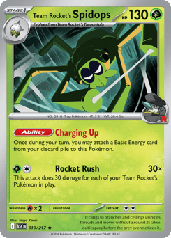 Team Rocket's Spidops — Ascended Heroes 019