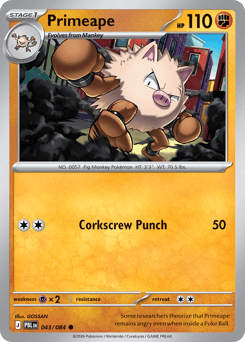 Primeape — Pitch Black 043