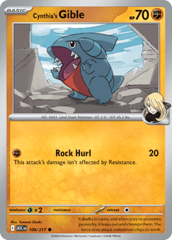 Cynthia's Gible — Ascended Heroes 109