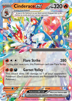 Cinderace ex — Ascended Heroes 038