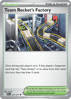 Team Rocket's Factory — Ascended Heroes 203