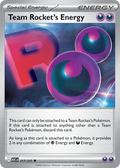 Team Rocket's Energy — Ascended Heroes 217